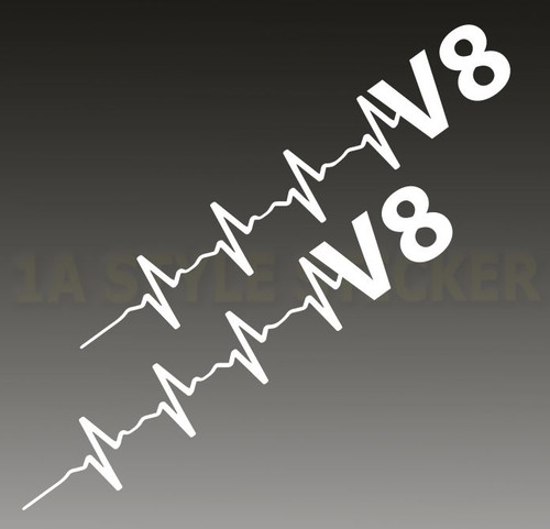 Aufkleber pulsschlag v8 - v8,