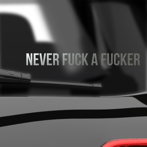 Auto aufkleber sticker never - auto,