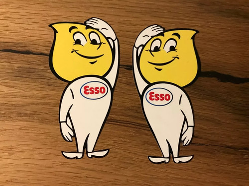 Esso aufkleber stp vintage - 2x,