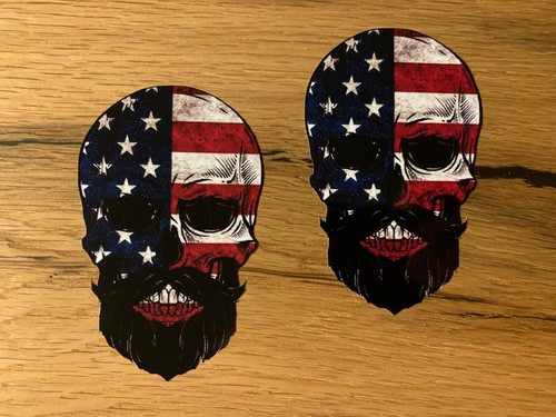 Skull aufkleber usa - skull,
