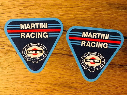 Martini rally aufkleber - 2x,