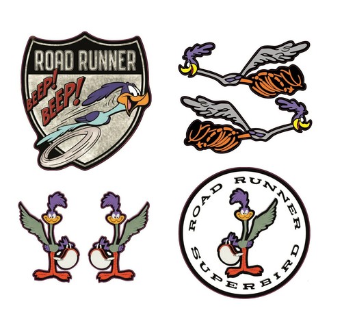 Road runner aufkleber - 6x,