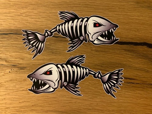 Skull monster fisch - 2x,