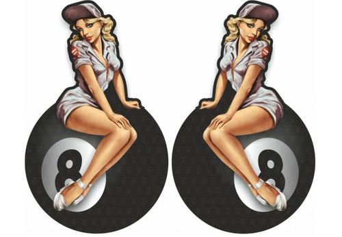 Ball girl aufkleber - 2x, 8