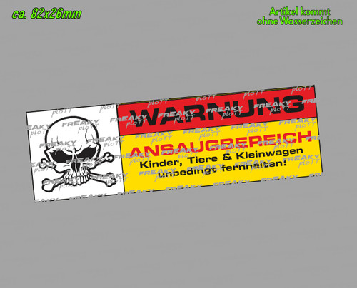 Ansaugbereich fun aufkleber - fun,