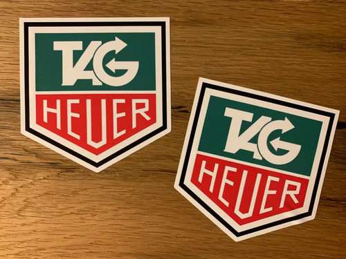 Tag heuer rally aufkleber - 2x,