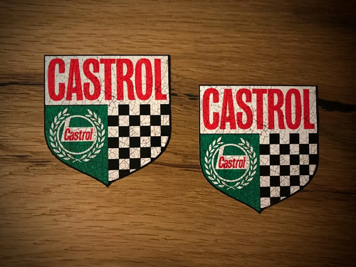 Castrol aufkleber old - 2x,