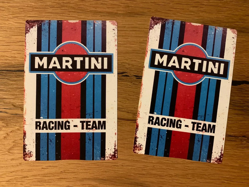 Martini rally aufkleber - 2x,