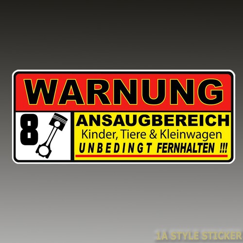 Ansaugbereich aufkleber - ansaugbereich,