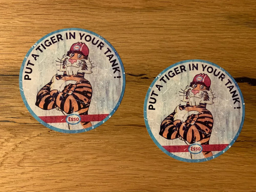 Esso tiger aufkleber - 2x,