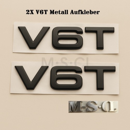V6t metall aufkleber - 3d,