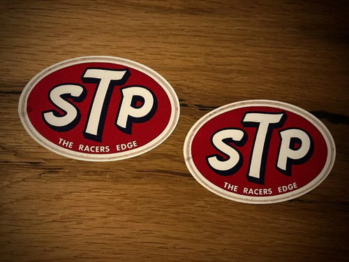 Stp aufkleber öl vintage - 2x,