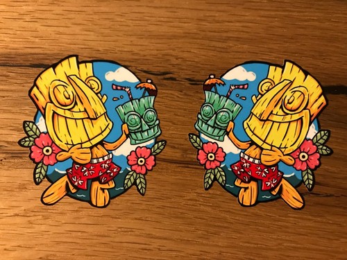 Tiki surf aufkleber - tiki,