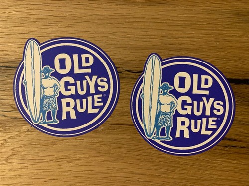 Old guys surfer aufkleber - 2x,