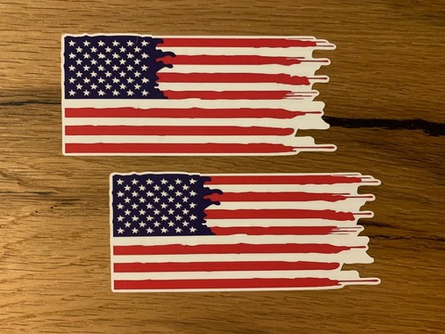 Usa flagge aufkleber - 2x,