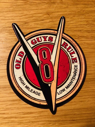 Old guys rule aufkleber - guys, v8