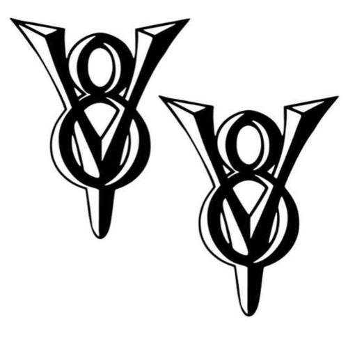 Zeichen autoaufkleber - v8,