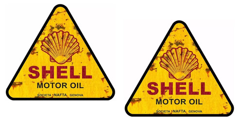 Vintage shell öl aufkleber - vintage,