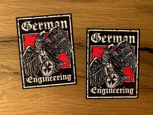 Old german aufkleber - 2x,