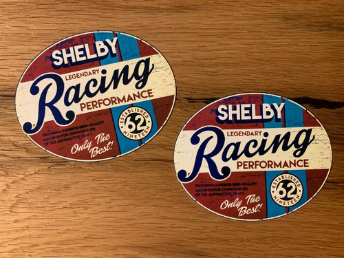 Shelby racing aufkleber - 2x,