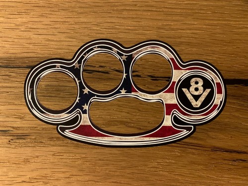 Aufkleber schlagring outlaw - aufkleber,